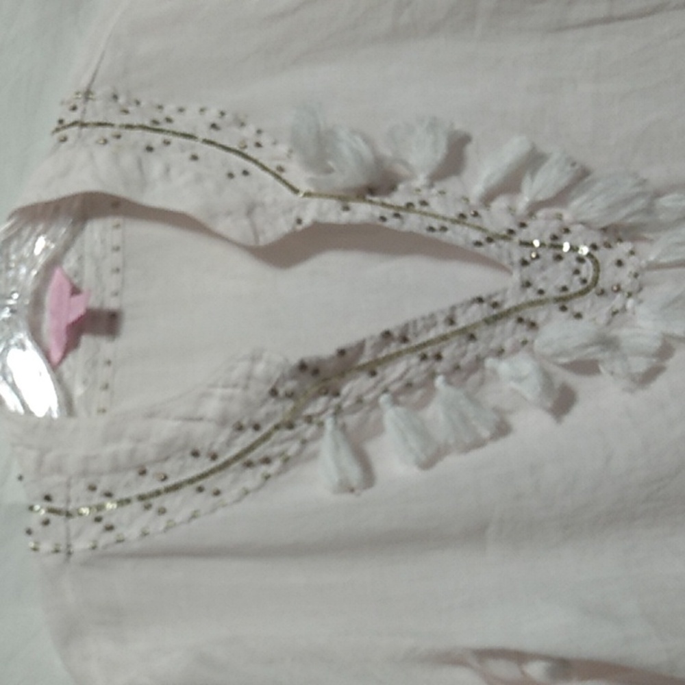 SALE! Lilly Pulitzer Linen Top Sz.M Couple Flaws (X-55) - Picture 2 of 11